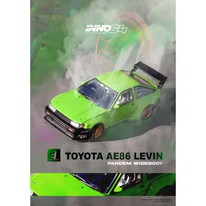 Inno64 1:64 Toyota AE86 Levin Pandem Rocket Bunny - Green