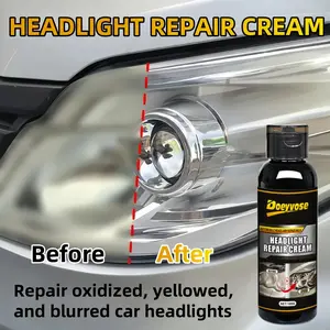 Doeyvose Universal Headlight Restoration Kit, Fix Yellowing Scratches Oxidation, Clear Bright Finish, Plastic Headlight Repair Liquid, Headlight Polishing Agent