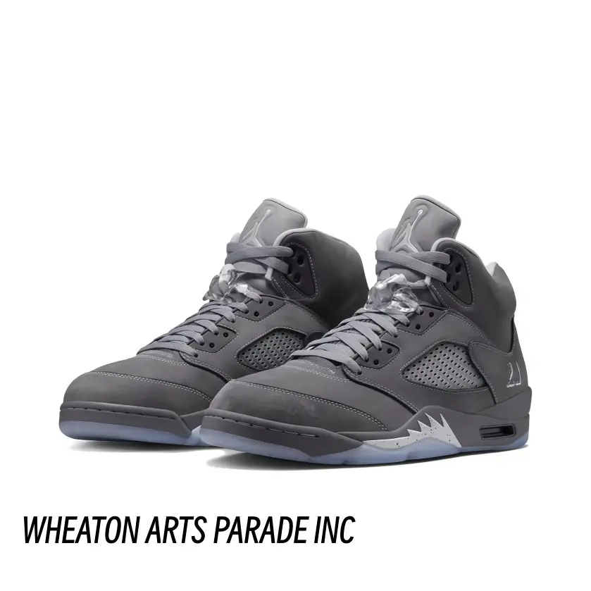 Retro Full Grey High‑Top Sneakers Ice‑Blue Crystal Outsole Unisex Athletic Shoes