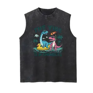 Funny Skeleton 4th of July Tee, Patriotic Skull Graphic Vest, Retro America Party Tee