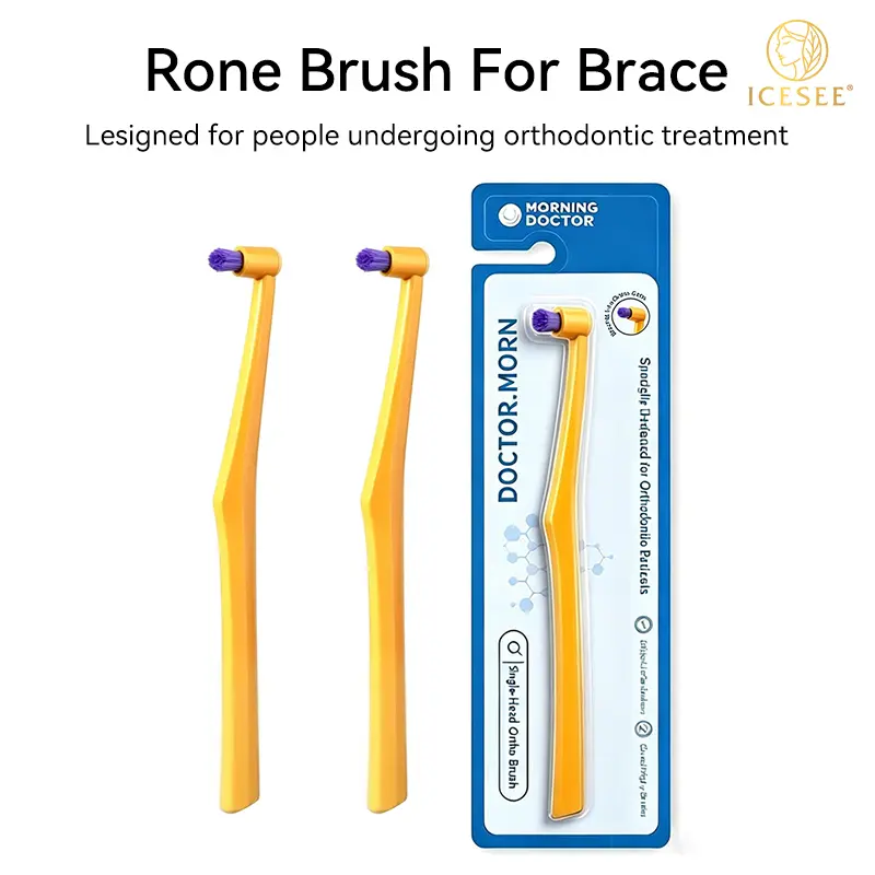 ICESEE End Tuft Toothbrush - Soft Fine Bristles | Braces-Specific Design, Precise Cleaning for Hard-to-Reach Spots, Teeth & Gums Care#summerwins #dealsforyoudays