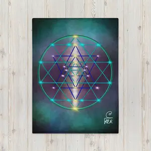 The Sri Yantra Throw Blanket