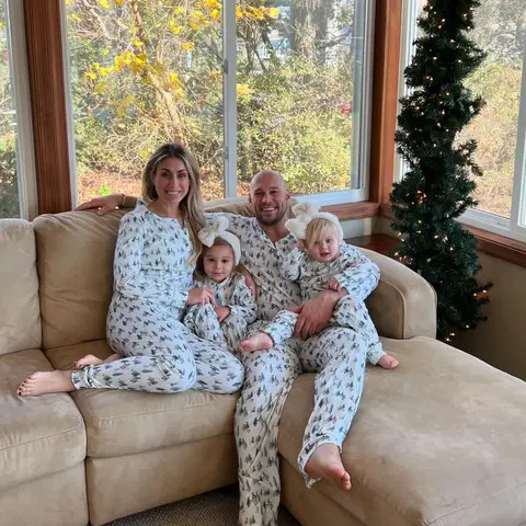 Merryreindeer Leafy Dreams-Family Matching Christmas Pajamas 2026 Breathable Heart