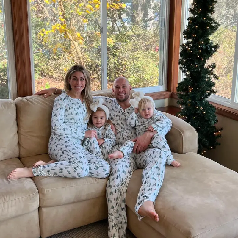 Merryreindeer Leafy Dreams-Family Matching Christmas Pajamas 2026 Breathable Heart