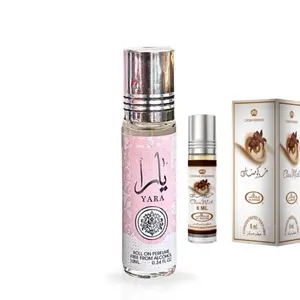 Al-Rehab Choco Musk & Lattafa Yara Roll On Combo 6ml Unisex Perfume Oil Warm Spicy Amber Sweet Powdery Vanilla Chocolate Musky Cocoa Aroma women Women's Multi-Flavor Eau De Parfuma Set