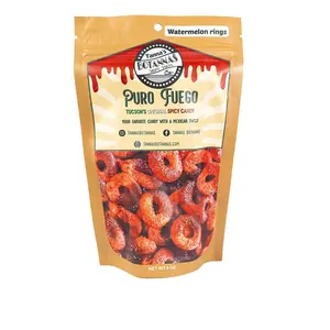 Tannas Botannas Gummy Rings 9oz Watermelon – Sweet Sour Spicy Mexican Candy Snack