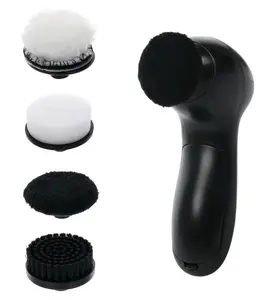 Electric Shoe Polisher - Effortless Shine for Leather Suede & More - Durable Reliable Tool with Multiple Brush Heads for Quick Professional Grade Shine - Shoe Care Comfort - Footwear