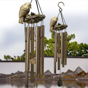 Wind Chimes for Outside,30"Memorial Wind Chimes with 24 Copper Tubes and 16 Copper Bell for Garden, Patio,Window Wind Chime Hanging Decoration,Bronze Memorial Sympathy Wind Chimes Gifts for Mom （gold）