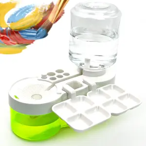 2025 Multifunctional Paint Brush Cleaner Rinse Cup Acrylic Paint Cleaning Tool Water Dispenser Washer for Kids Paint Station Art Supplies