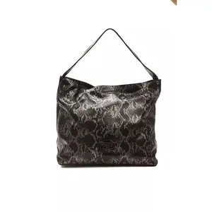 Pompei Donatella Chic Python Print Leather Shoulder Bag