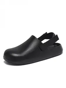 4 Colors Comfortable Platform Clogs Adjustable Strap Breathable Non-Slip Home Outdoor Slippers Footwear