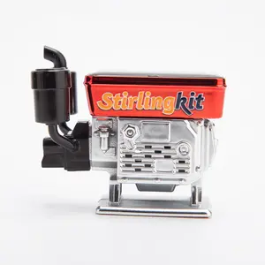 Solar-Powered Auto-Rotating Diesel Engine Model Aroma Diffuser–Car Air Freshener with Classic Cologne Scent