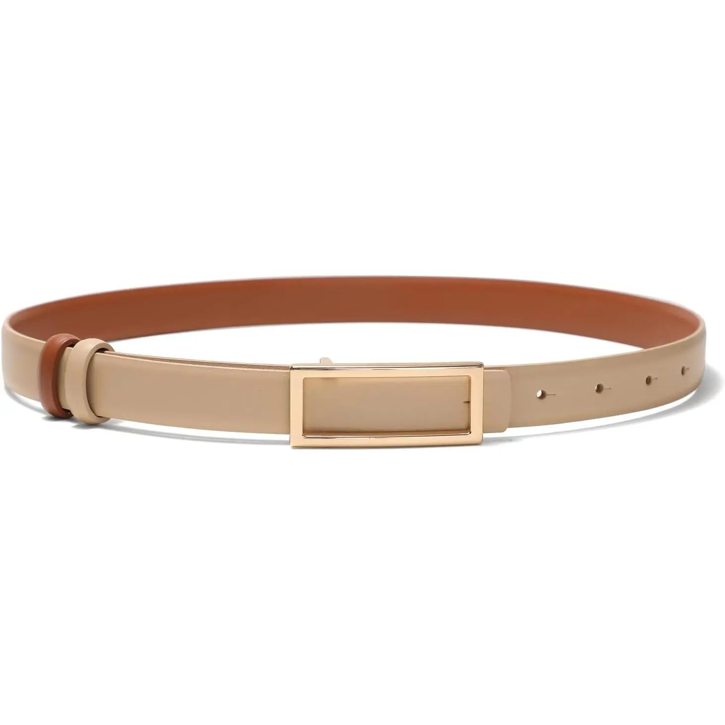 Womens Belt Reversible Leather Belt Skinny Thin Fashion Designer  Belts for Jeans Pants Dresses