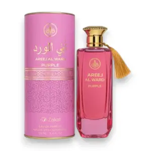 Zakat Parfums | Areej Al Ward Purple | Eau de Parfum | Unisex Fragrance | 100 ML - 3.4 Oz | Violet & Jasmine Notes
