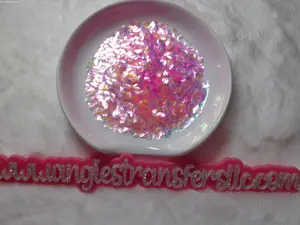 Pink Strawberry Shaped Glitter for Snowglobe Nail Art Slime Decor Crafts Tumblers