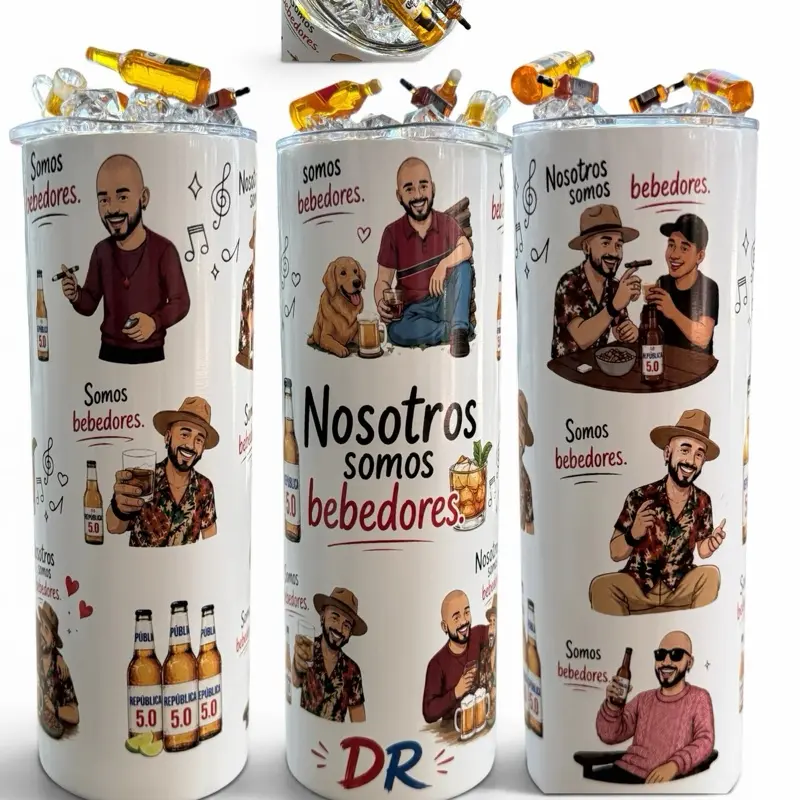 Somos Bebedores Dominica Tumbler, Reusable Drinkware for Daily Hydration