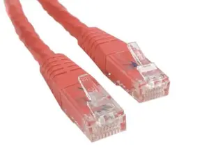 StarTech Molded CAT 6 Patch Cable - 10' [3.05 m], Red, RJ-45 Male, ETL Verified, Network Cable for Computers & Office Network Components