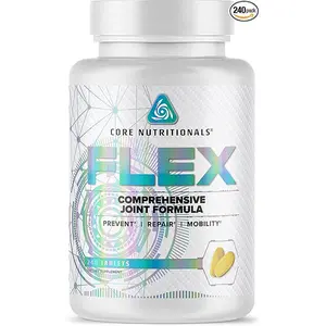 Core Nutritionals Flex Comprehensive Joint Formula - 240 Tablets for Healthcare, Fitness, and Mobility Support Vitamin Supplement