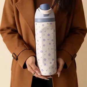 Double Layer Stainless Steel Insulated Cup, 24/32/40oz, Includes Straw, Cold Retention Up to 24 Hours, Ideal for Outdoor Sports, Travel, Gym