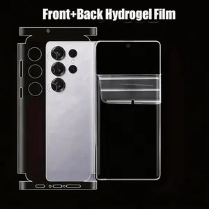 High-Quality Full Coverage Water Gel Film Screen Protector for Samsung Galaxy S23 S24 S25 S26 Ultra Front & Back Protection, Suitable for Galaxy S26 Plus
