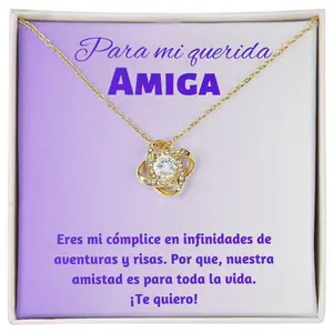 Amiga Regalo Collar Para Mujer Joya De Regalo Para Mi Mejor Amiga Cumpleanos, Gift For Her, Romantic Necklace, Anniversary Jewelry, Valentine Gift For Wife Girlfriend, Birthday Present