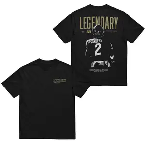 Shedeur #2 Shirt – Legendary Sanders Quarterback Graphic Tee, College Football Game Day Gift, Men’s Tops
