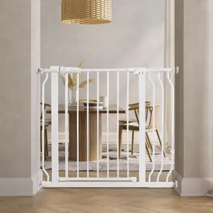 BalanceFrom Walk-Thru Safety Gate for Baby and Pets, 29.1-38.5"W, 30"H, White BalanceFrom Walk-Thru Safety Gate for Baby and Pets, 29.1-38.5"W, 30"H, White