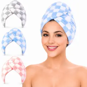 Fast Dry Hair Towel Wrap (2 Pack) + Scrunchie | Soft Microfiber