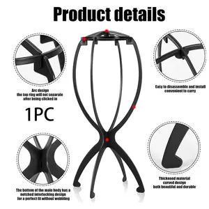 Hair Care Dummy Holder Plastic Support Frame Detachable Hair Accessories, Ideal for Styling & Protecting Synthetic Wigs