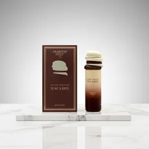 Arabiyat Sugar-Caramel-Chocolate Macaron EDP - 3.4 fl oz (100ml) Unisex Arabic Gourmand Fragrance, Caramel Perfume Single Item