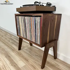 Customizable Record Cube Stand | Record Console | End Table | Record Player Stand | Vinyl Record Storage
