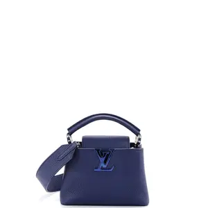 Pre-owned Louis Vuitton Leather Top Handle Bags Capucines Bag Mini by Rebag