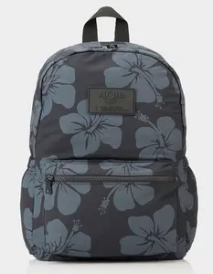 ALOHA Collection Hana Hou Travel Light Backpack, Charcoal & Black