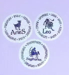 Fire Zodiac Sign Stickers – Aries Leo Sagittarius Astrology Vinyl Decals – Horoscope Star Sign Planner & Laptop Stickers