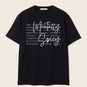 Mentally Spicy Words Shirt, Funny Mental Health Tee, Sarcastic Woman Gift, Trendy Sarcasm, Sassy Girls Tee, Funny Mom Gift