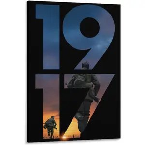 Dopamine garnish1917 Movie Poster Canvas Wall Art Posters For Room Aesthetic And Decor 1Canvas Painting Posters And Prints Wall Art for Living Room Bedroom Decor 16x24inch(40x60cm) Colorful Gifts Decoration Photo Ornaments Artistic Frame-Style