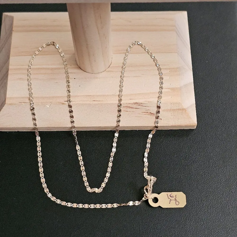14k gold tri color necklace 18 inch