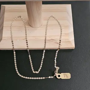 14k gold tri color necklace 18 inch