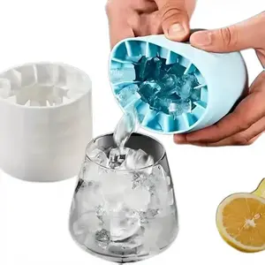 Silicone Cylinder Ice Tray, Stackable Mini Ice Mold for Chilled Drinks, Easy-Release & Reusable Ice Cube Maker, Ideal for Cocktails, Coffee, Bar & Home Use, Must-Have Summer Kitchen Essential
