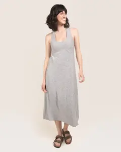 Cloud Essential Wide Strap A-Line Long Dress