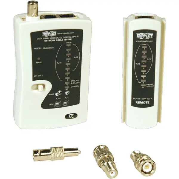 Tripp Lite N044-000-R Multi-Functional Network Cable Tester with Coax Adaptors