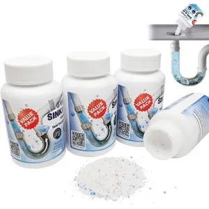 Pipe Dredge, Foaming Sink & Drain Cleaner Powder for, & Pipeline, Fast-Acting Clog Remover (2pcs or 4pcs) (4)