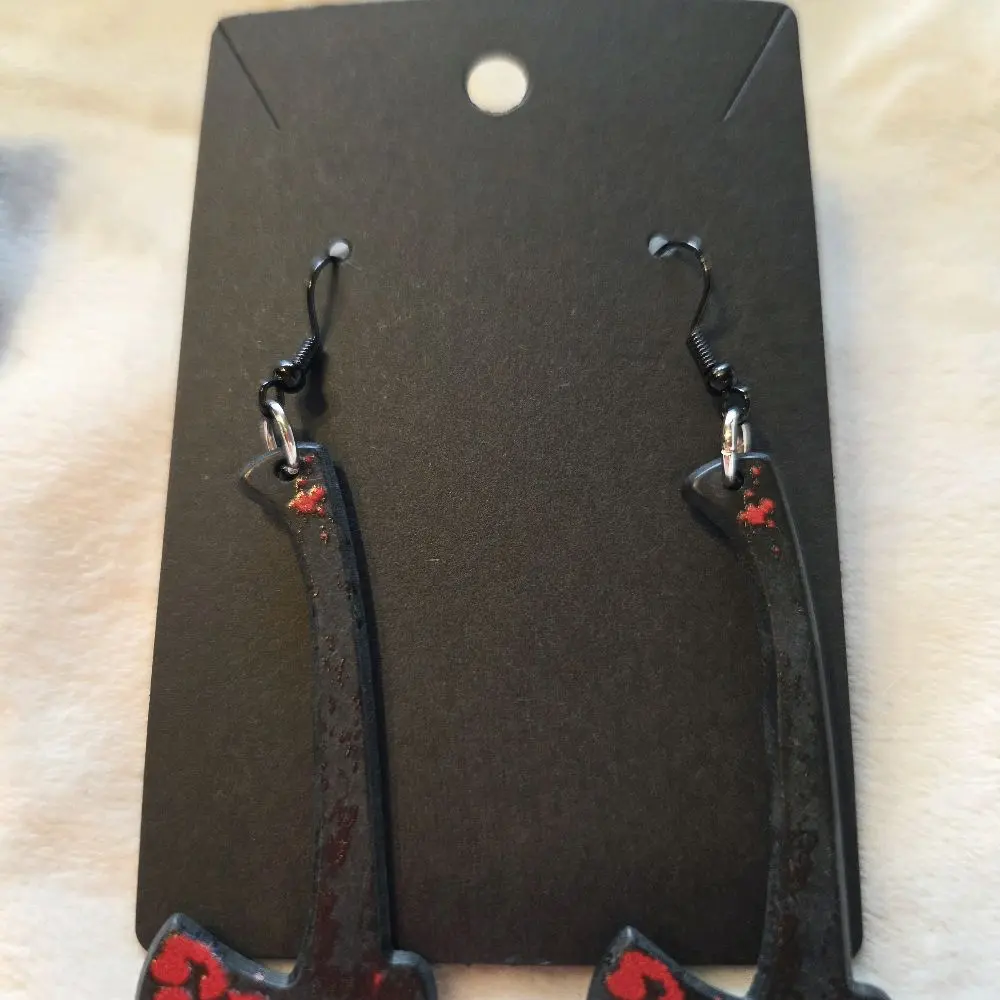 Bloody Axe Earrings