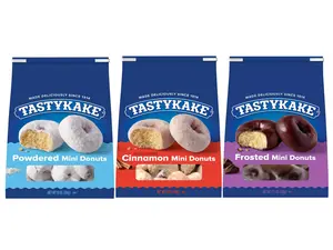 Tastykake Mini Donuts Variety Pack - Powdered, Cinnamon, & Frosted Flavors