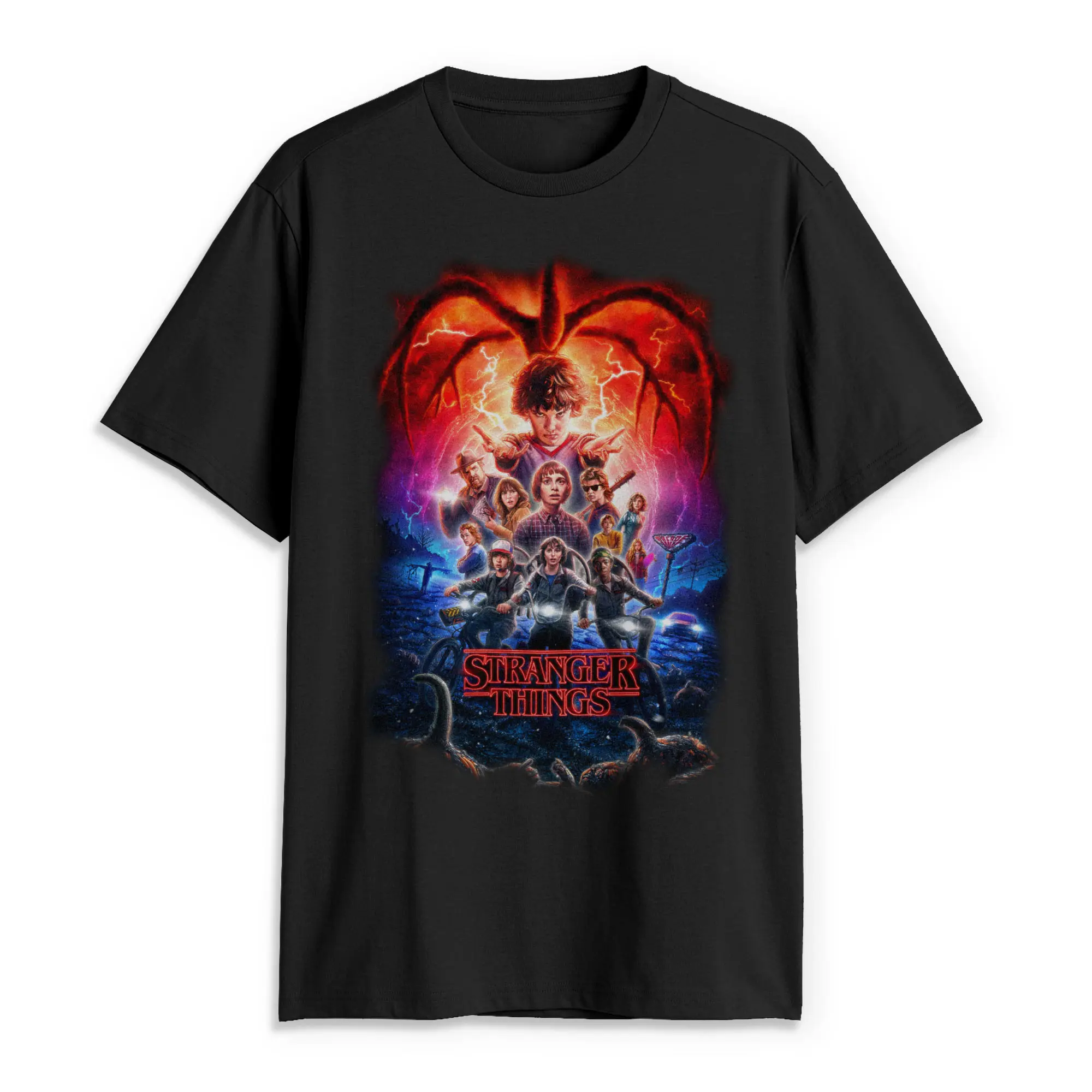 Men's Stranger Things Group Costume Poster T-Shirt