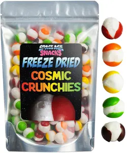 Premium Freeze Dried Cosmic Crunchies Candy - 8 Ounce Cosmic Crunchies Freeze Dried Candy - Space Age Snacks Freeze Dry Candy Crunchies for All Ages