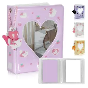 Heart Shaped Photo Album, 40-Pocket Photo CardHolder, Photo Storage Album, Camera Accessories for Polaroid Photo, Photo Organizer, Decor,Scrapbook Photo Album