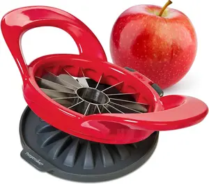 Dishwasher Safe Apple Slicer Corer, 16-Slice Thin Apple Cutter with Safety Cover