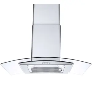 Range Hood 30 Inch, 450 CFM Wall Mount Kitchen Hood with Ducted/Ductless Convertible Stainless Steel Filter Range Hood 3-Speed LED Lights USGD3375 Household Items Durable