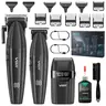 VGR 640S3 Professional 3-in-1 Lightweight Cordless Barber Equipment Set - Smooth Hair Clippers, Adjustable 0-Gap Trim, Foil Shaver, 9000RPM Motor, Speed Control, 240-Minute Battery, Charging Cable, Precise Cut for Men (Barbers, Home Use)